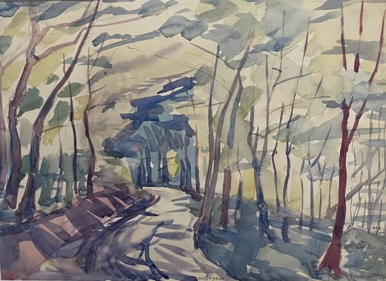 Martiros-Saryan-Alley-watercolor-on-paper-12x17-1